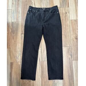 Madewell 90s Straight Black Jeans 32